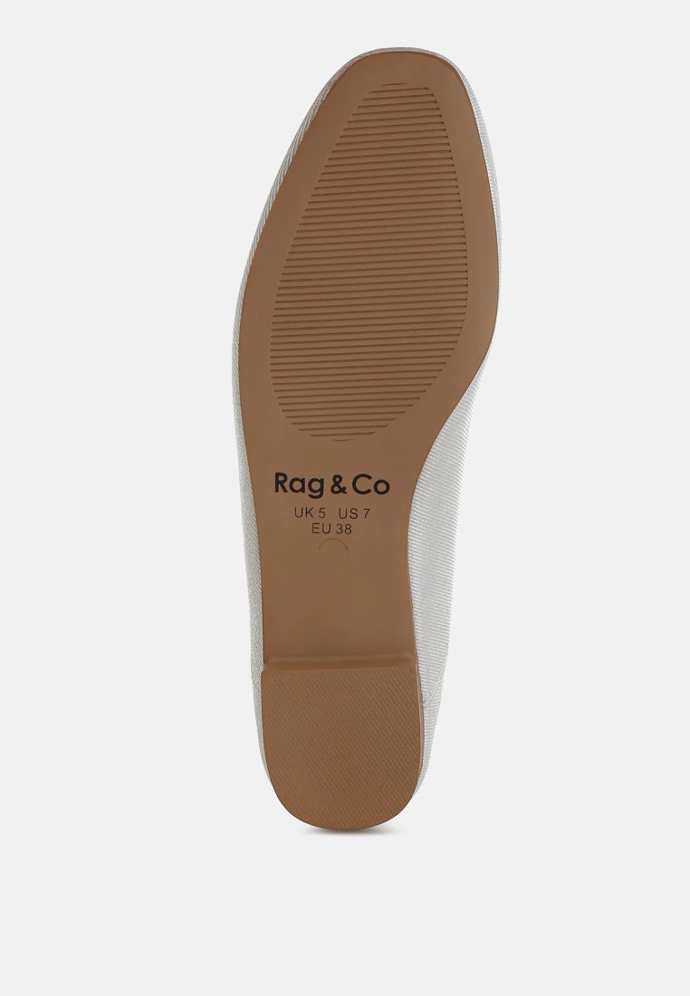 Agshin Metallic Ballet Flats - Image 5