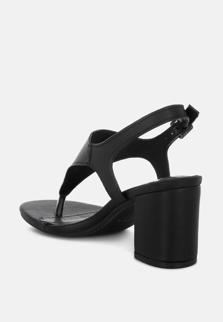 Ann Real Leather Thong Toe Sandals - Image 13