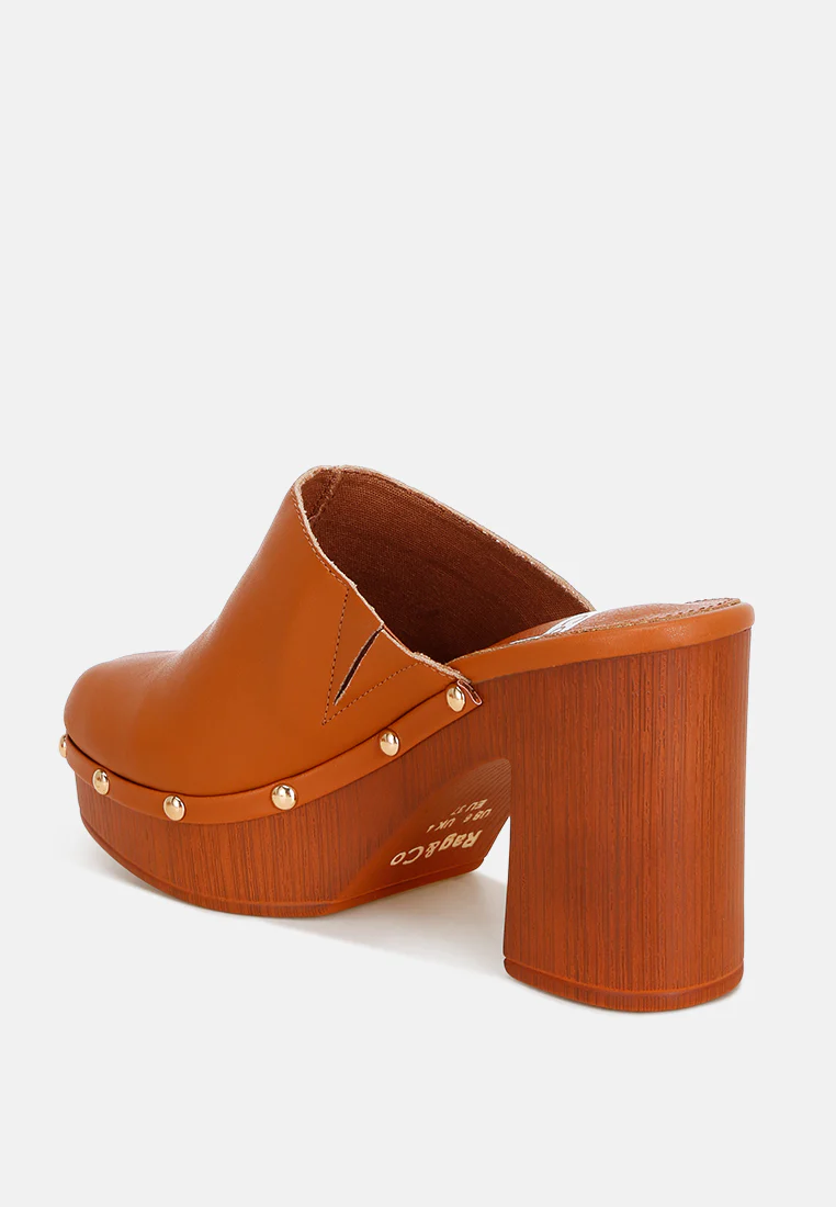 Benji Recycled Leather Clogs - Image 10