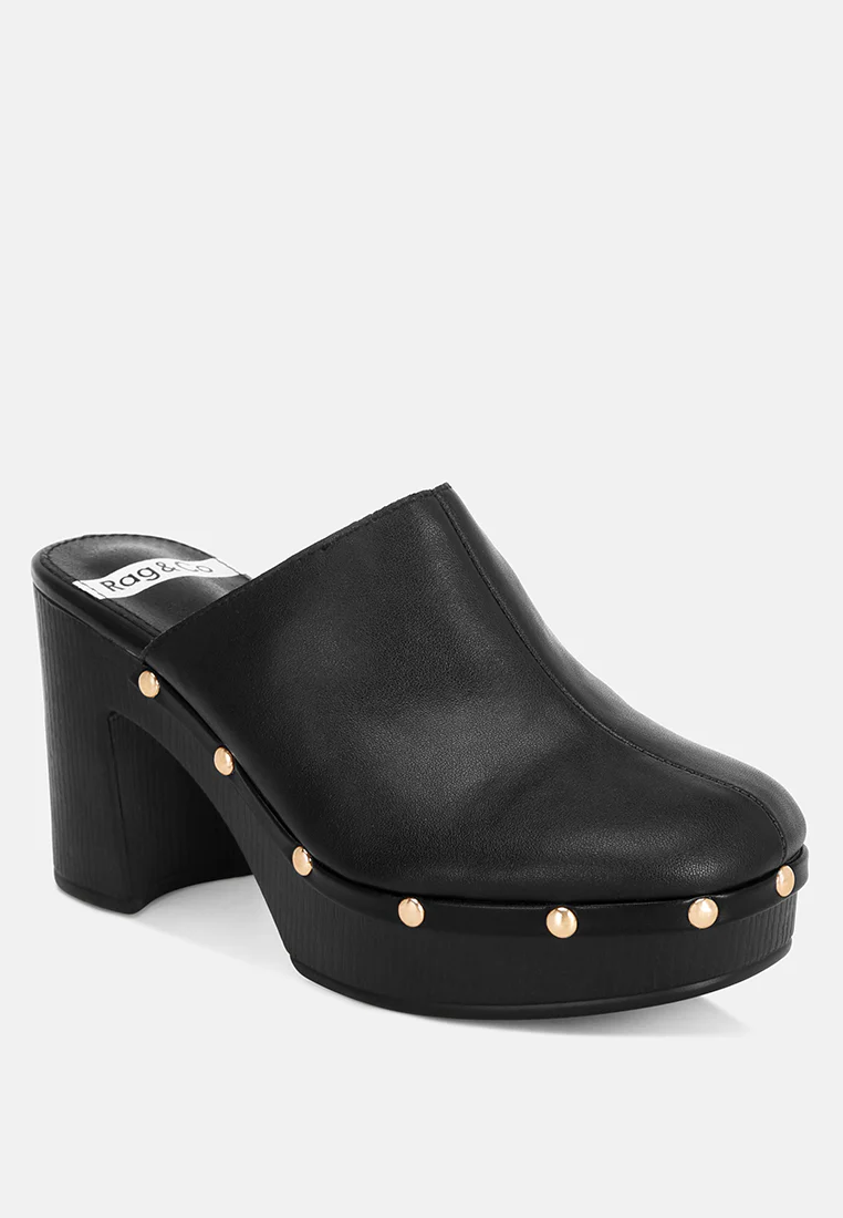 Benji Recycled Leather Clogs - Image 23
