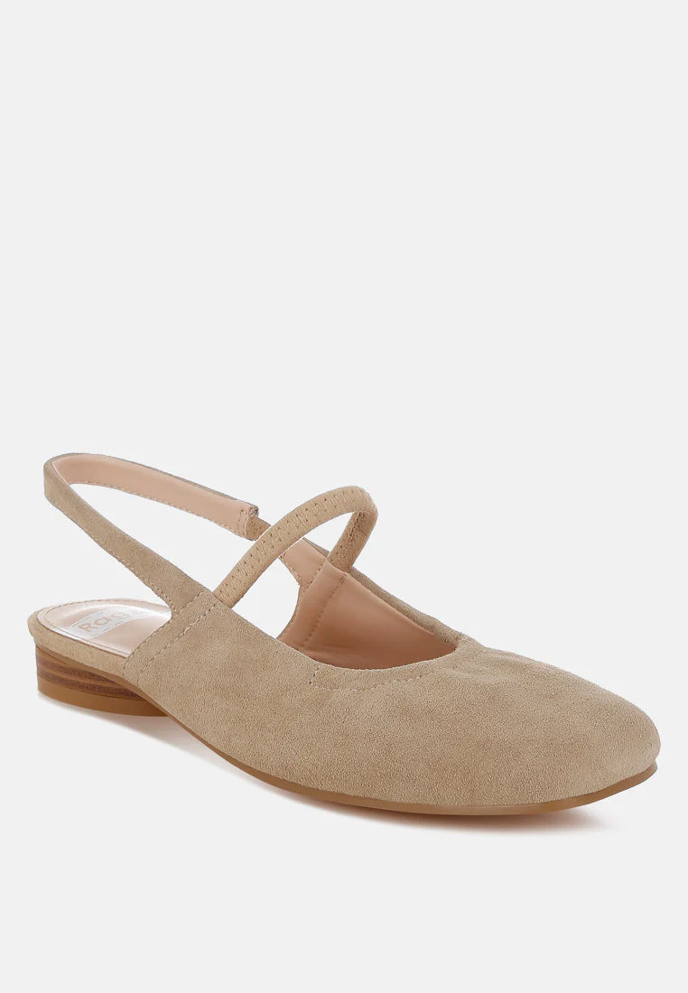 Bounzi Soft Suede Leather Slingback Sandals - Image 2