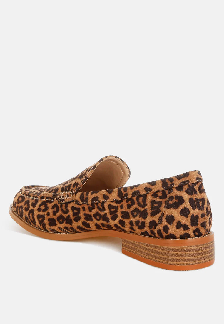 Cacani Leopard Print Heeled Loafers - Image 3