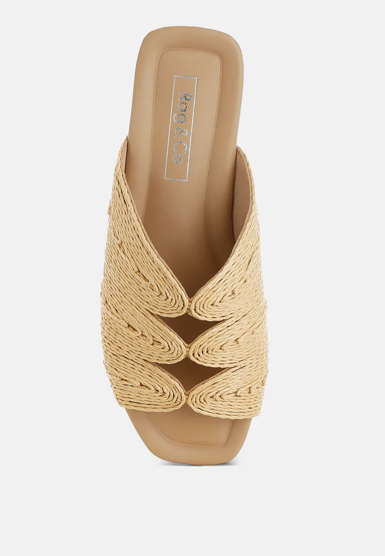 Daisy Doe Raffia Square Toe Flats - Image 15