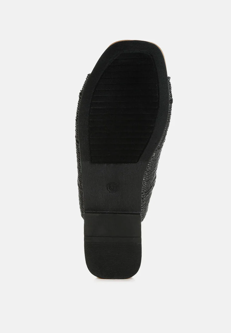 Daisy Doe Raffia Square Toe Flats - Image 23