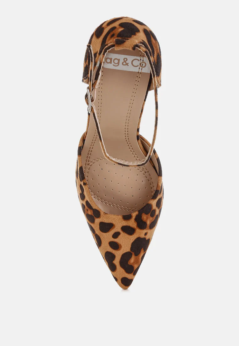 Dolona Leopard Print Stiletto Heel Sandals - Image 4