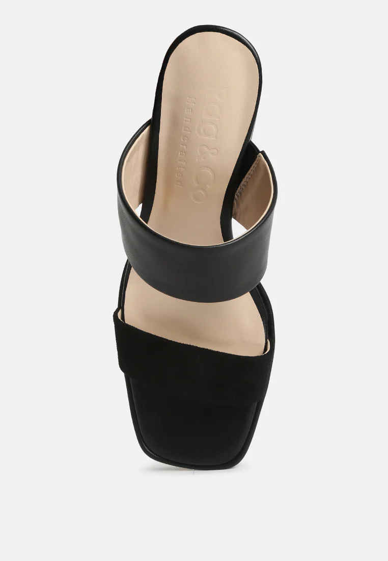 Eddlia Slip On Platform Sandals In Black - Image 6