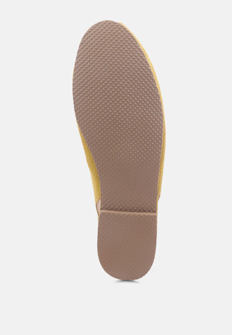 GRETCHEN Mustard Slingback Flat Sandals - Image 7