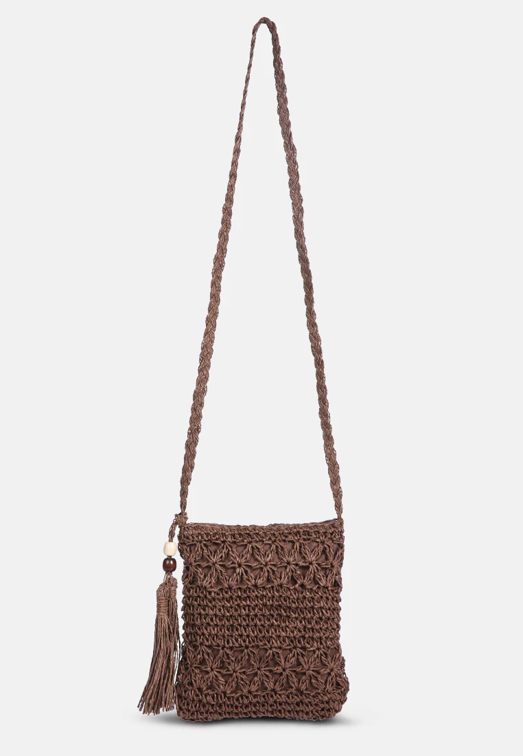HAY-DAY Paper Straw Crochet Bag - Image 2