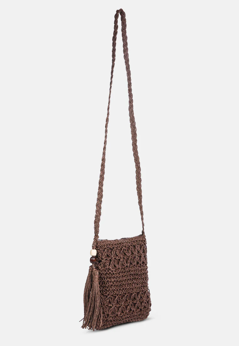 HAY-DAY Paper Straw Crochet Bag - Image 3