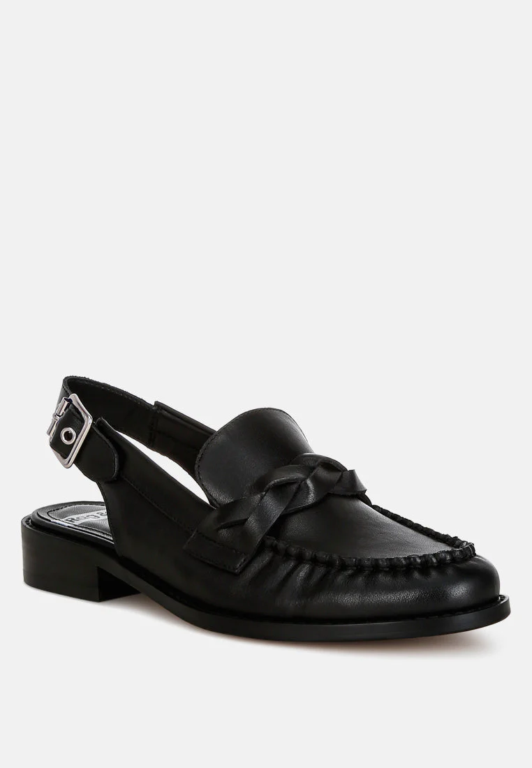 Jemykin Genuine Leather Loafer Sandals - Image 8