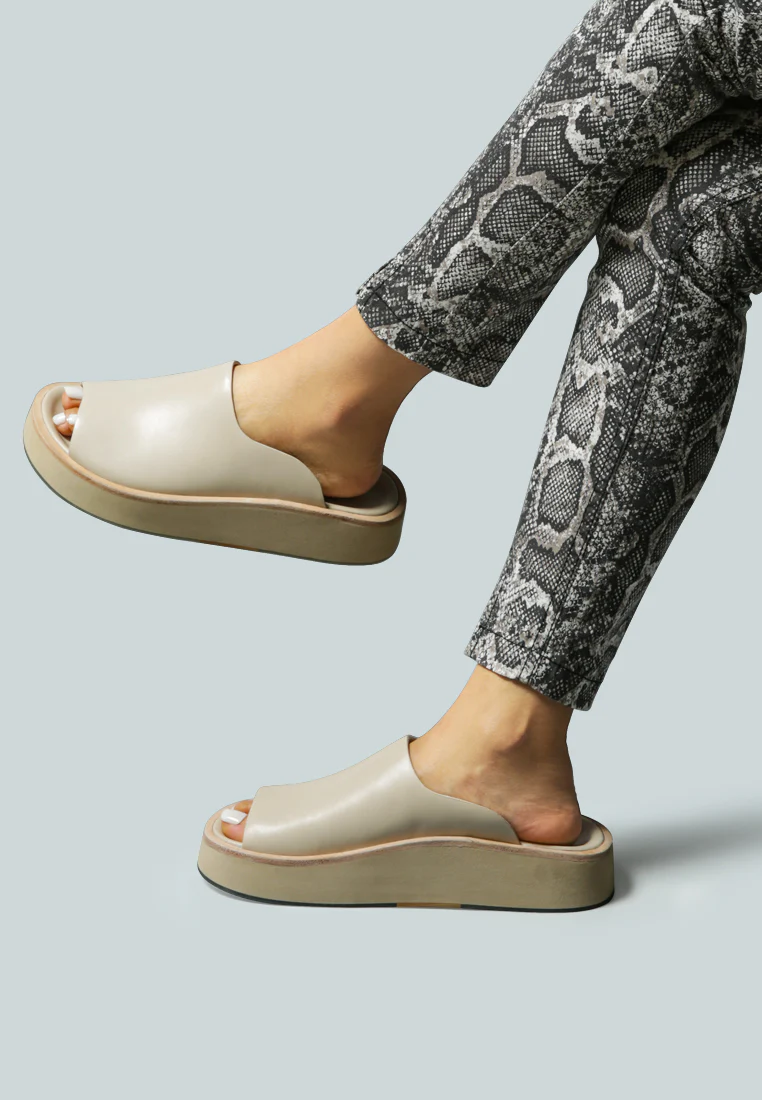 JOLIE Nude Platform Slip-On - Image 5