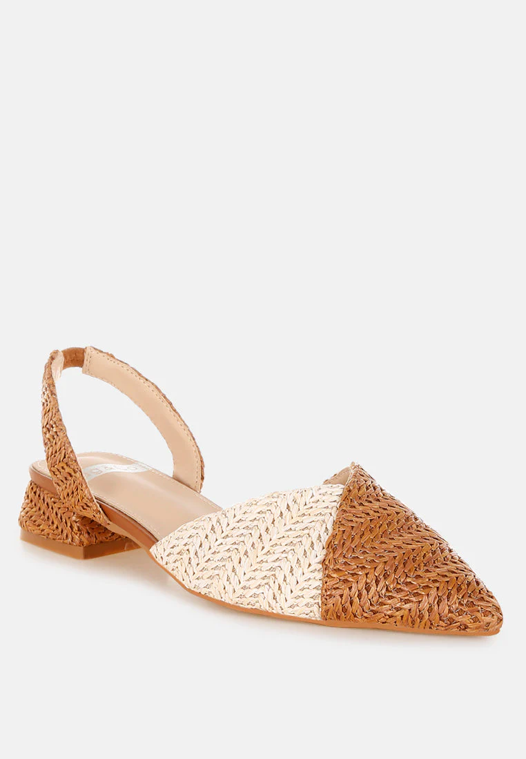 Kinjay Pointy Toe Slingback Sandals - Image 3
