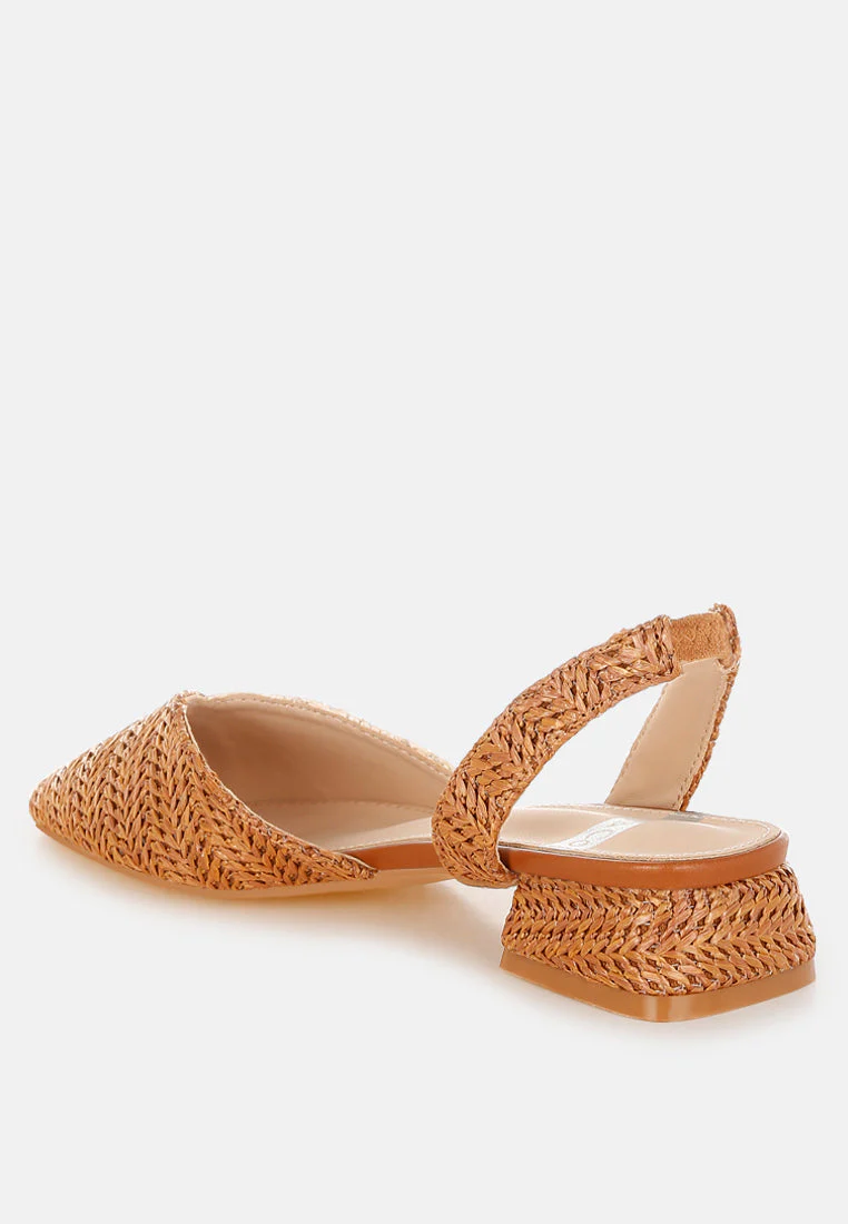 Kinjay Pointy Toe Slingback Sandals - Image 4