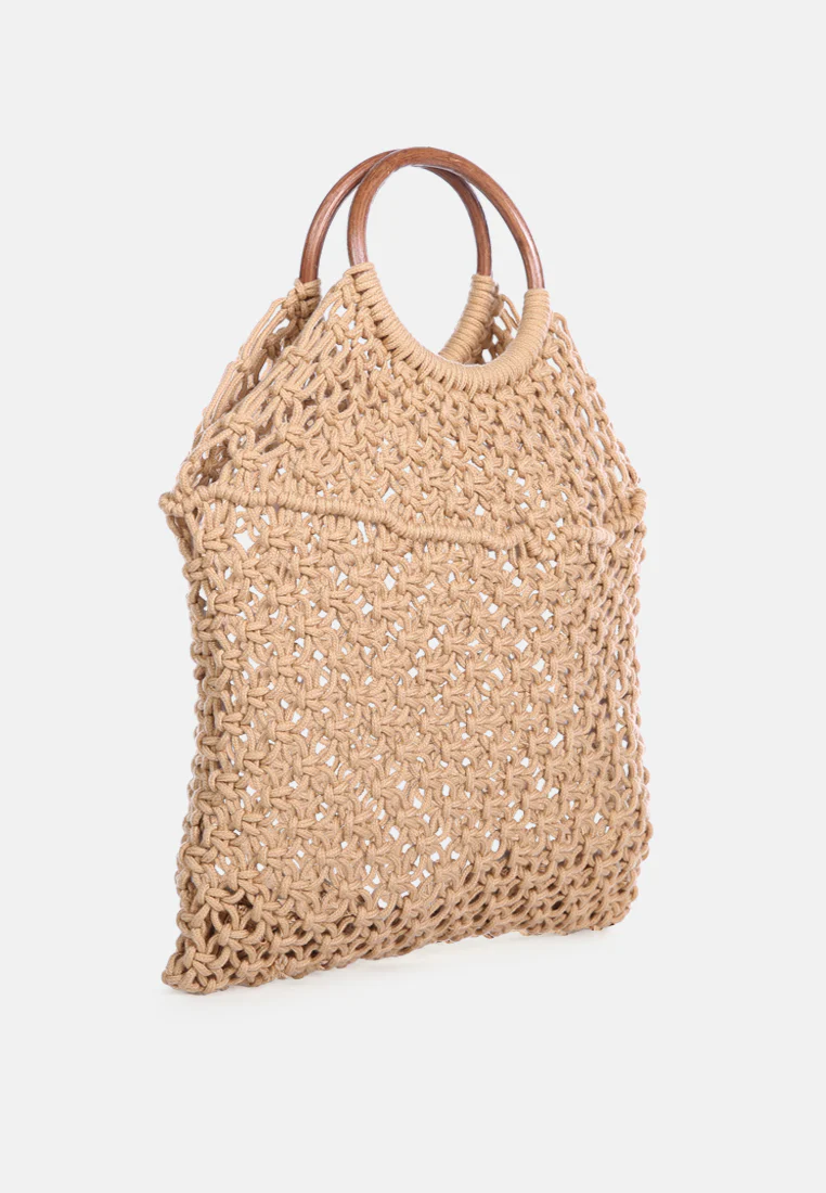 LEFT-IN-KNOTS Handmade Cotton Crochet Bag - Image 2