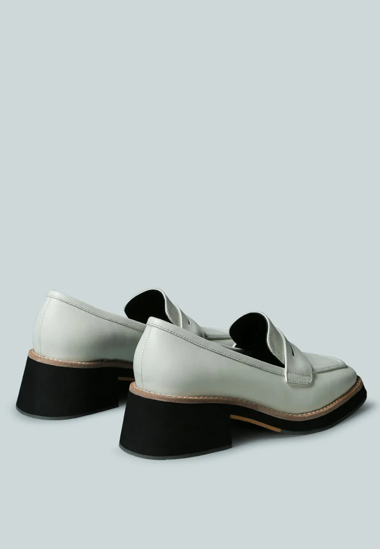 MOORE Lead lady Loafers in White - Image 4