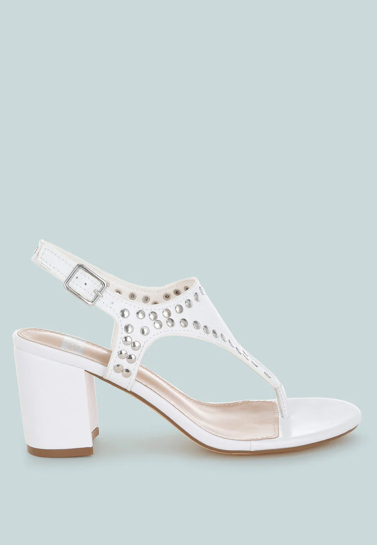 Nerina Studded Genuine Leather Sandals