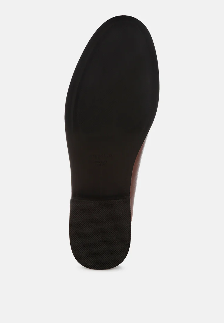 Ninto Low Heel Pleather Loafers - Image 5