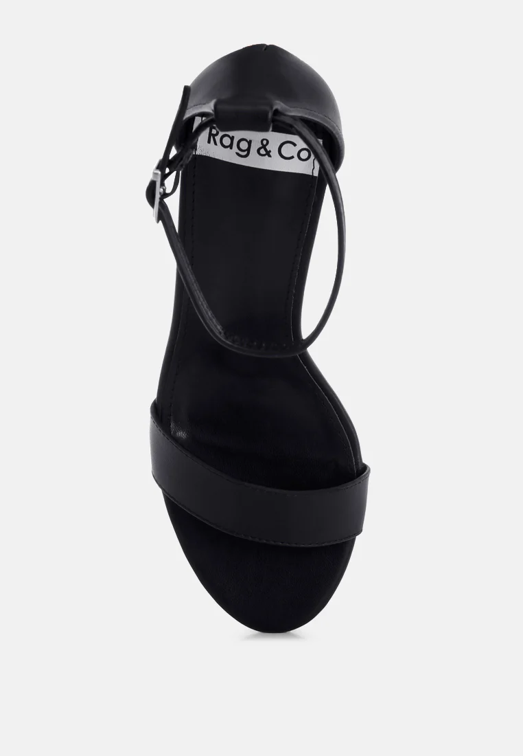 Pobora Genuine Leather Slim Wedge Heel Sandals - Image 10