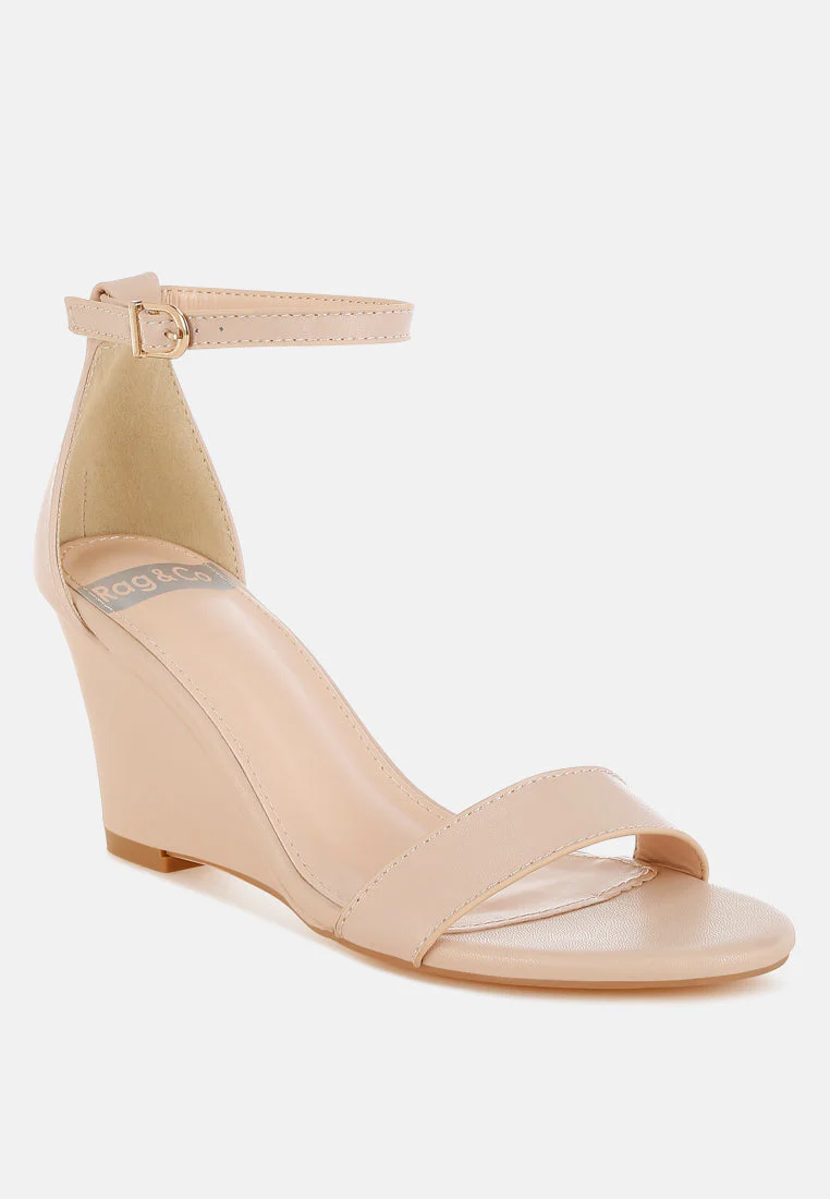 Pobora Genuine Leather Slim Wedge Heel Sandals - Image 3