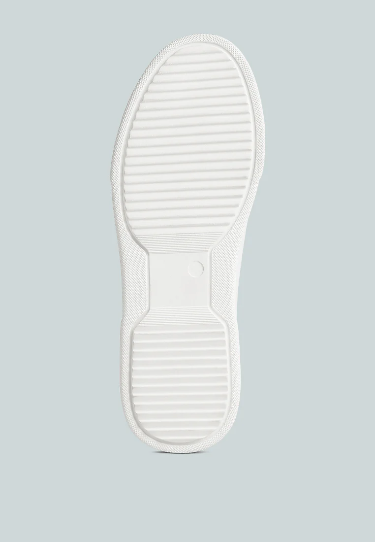 SCHICK Lace Up Leather Sneakers in Tan - Image 7