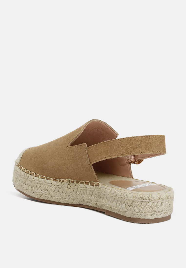 Affie Genuine Suede Slingback Strap Espadrilles - Image 3