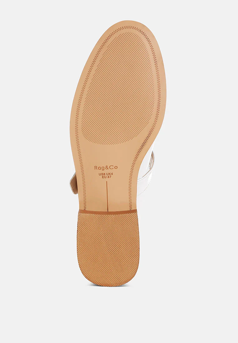 Swenson Patent Pleather Mary Jane Loafers - Image 5