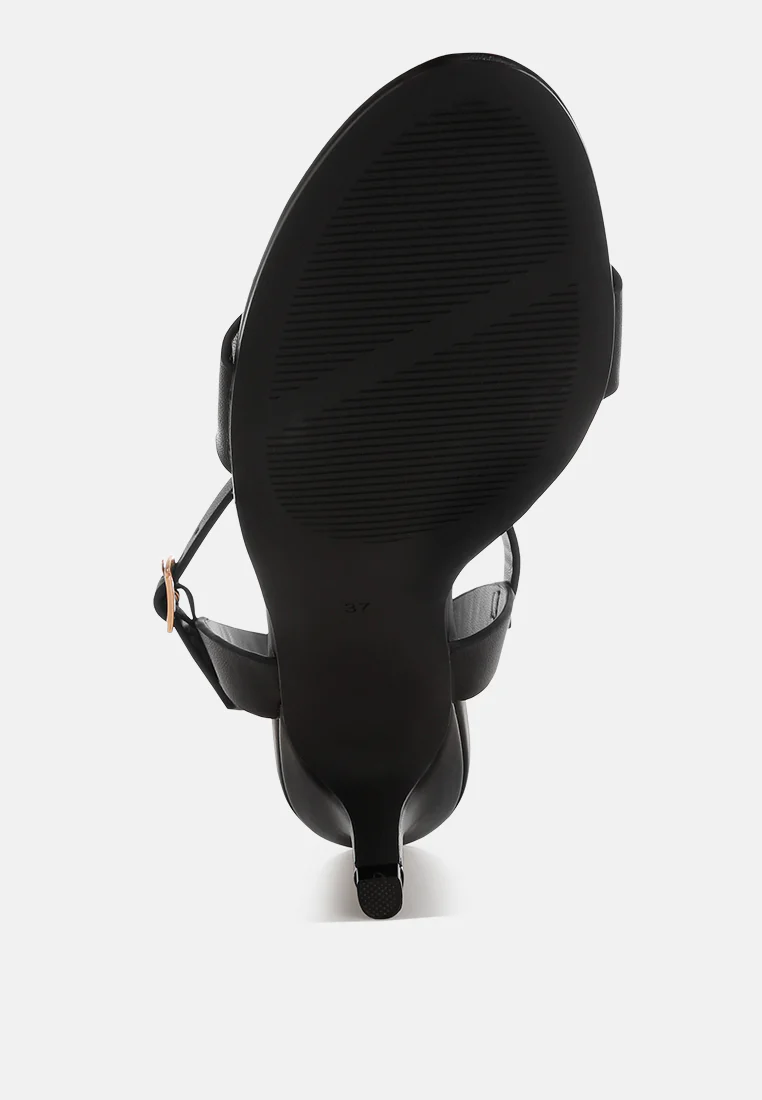 Tomari Pin Buckle Kitten Heel Sandals - Image 14