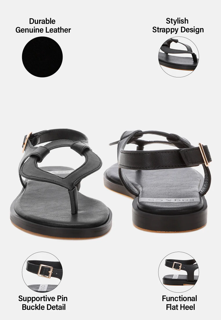 Torad Thong Toe Cut-Out Flats - Image 14