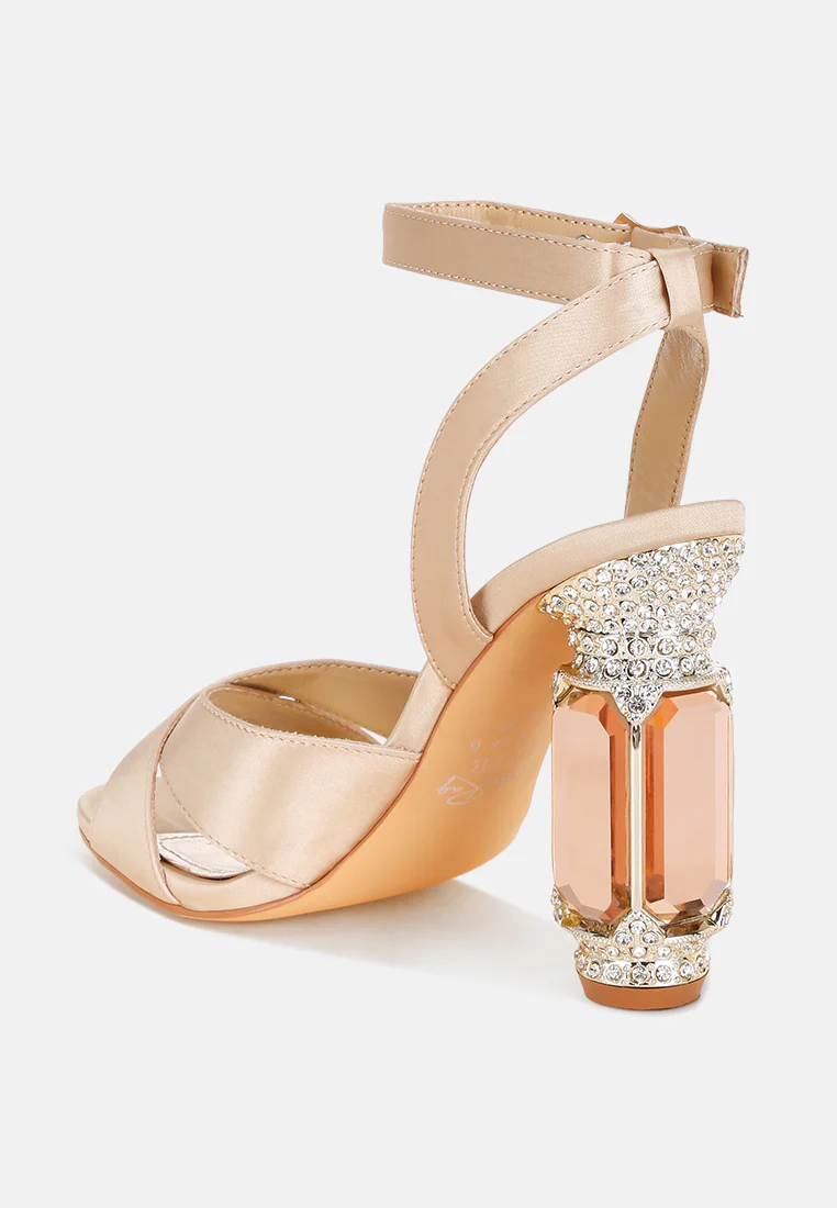 Tribeca Crystal & Diamante Pin Buckle Fantasy Heels - Image 21