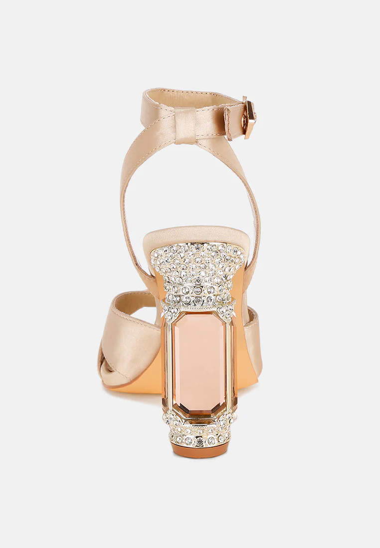 Tribeca Crystal & Diamante Pin Buckle Fantasy Heels - Image 25