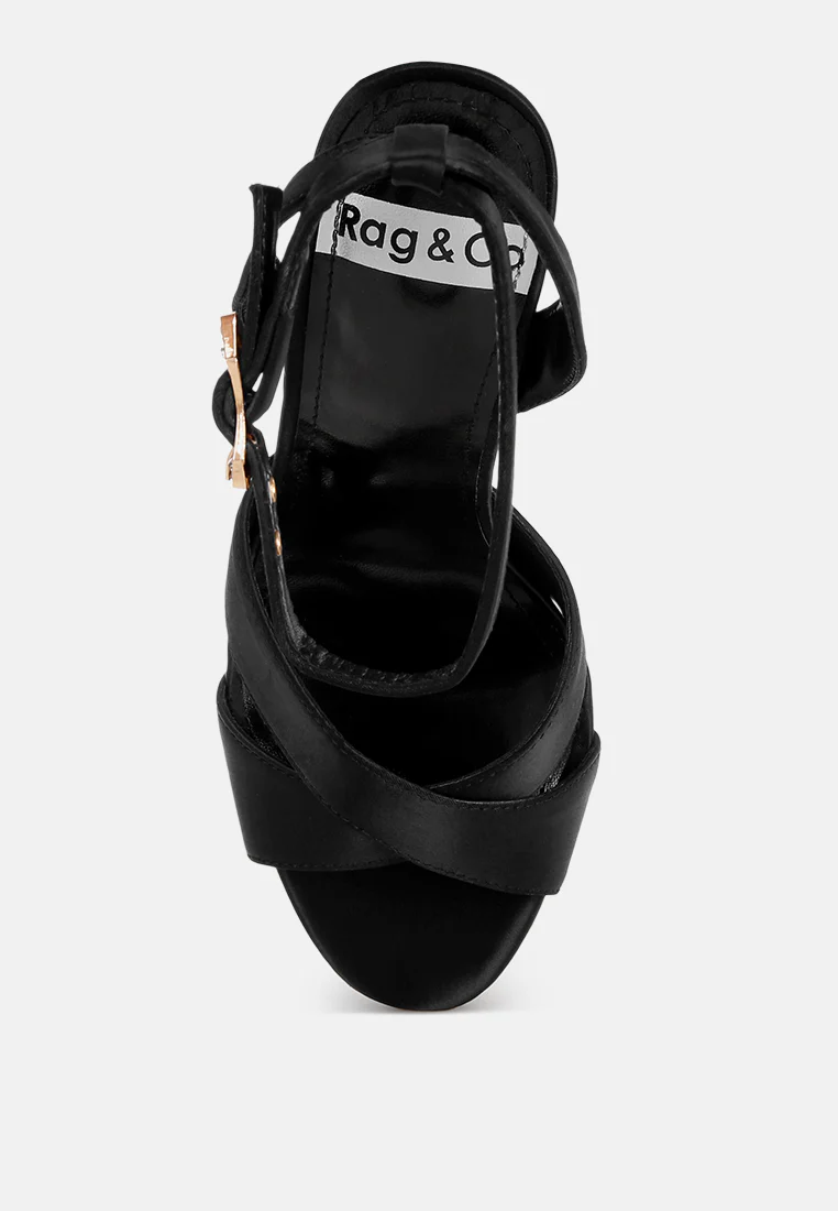 Tribeca Crystal & Diamante Pin Buckle Fantasy Heels - Image 4