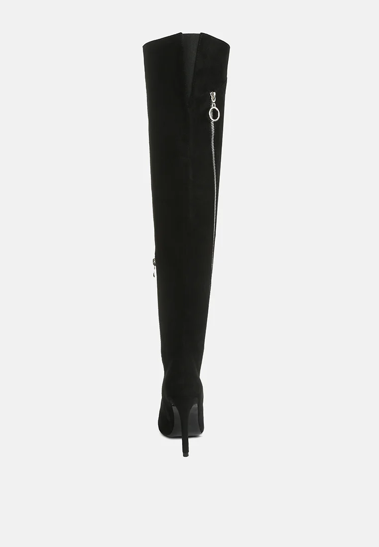 TSARINA Black Zip Around Long Boot - Image 5