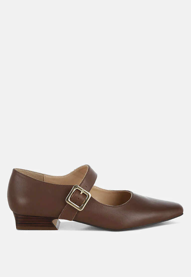 Vernis Genuine Leather Mary Jane Sandals - Image 16