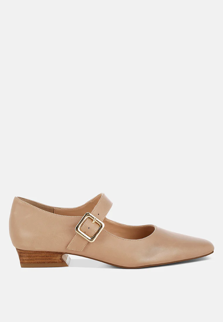Vernis Genuine Leather Mary Jane Sandals - Image 6