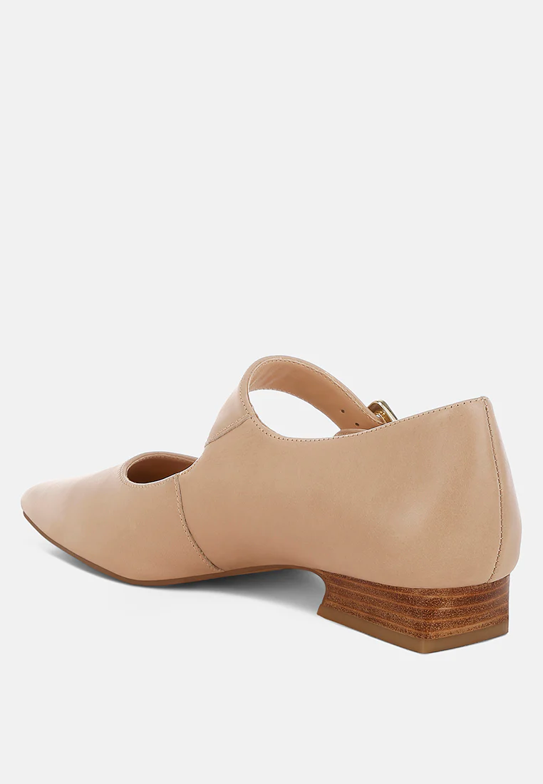 Vernis Genuine Leather Mary Jane Sandals - Image 8
