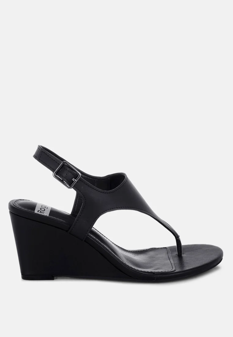 Wami Real Leather Wedge Heel Sandals - Image 12