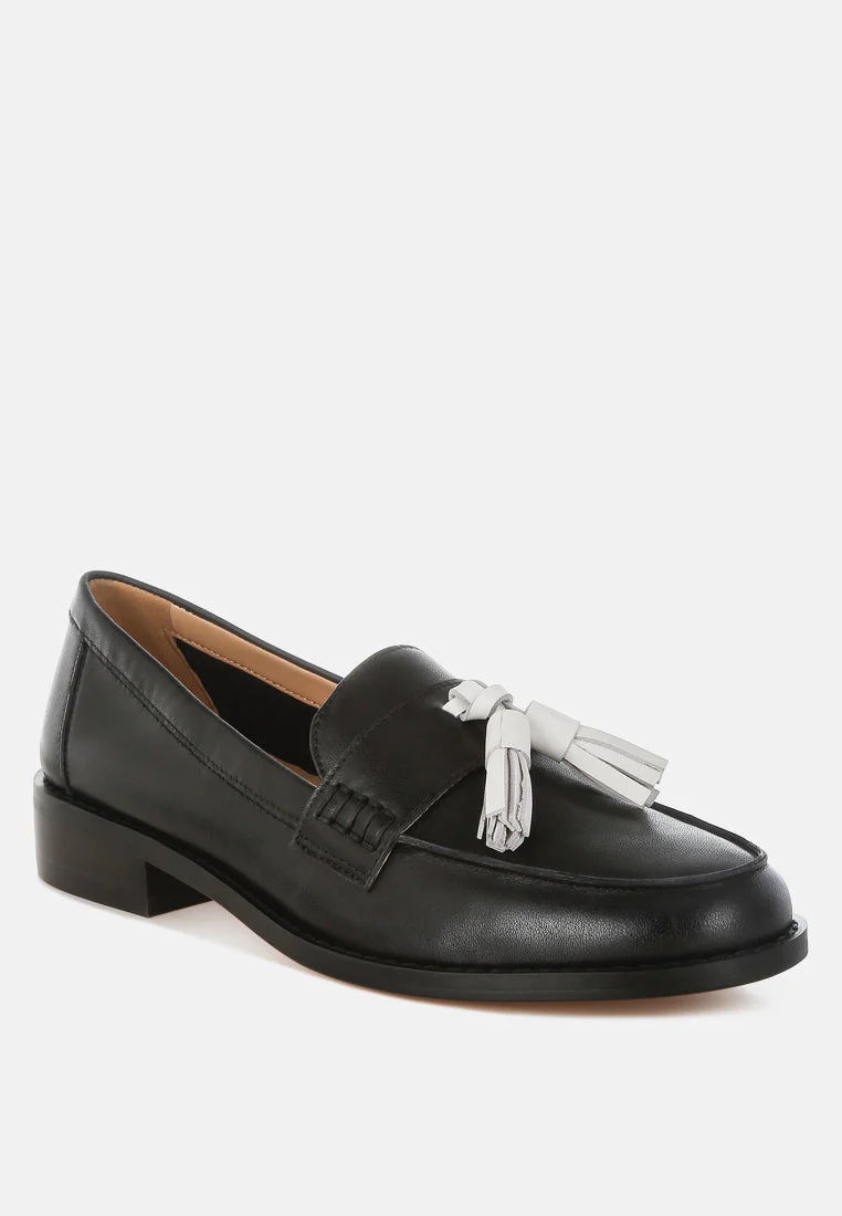 Yelena Real Leather Tassel Loafers - Image 8